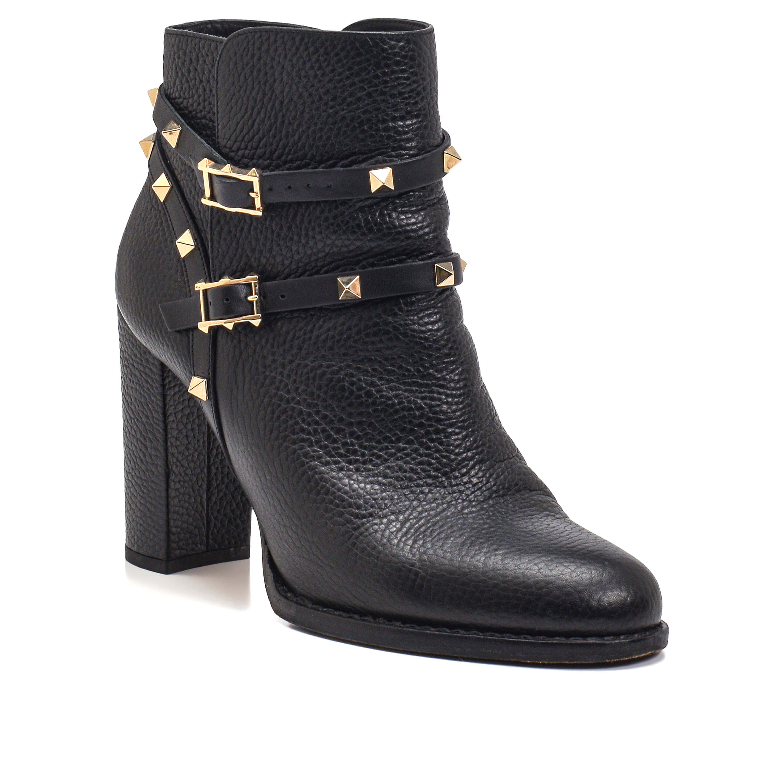 Valentino - Black Rockstud Bootie 